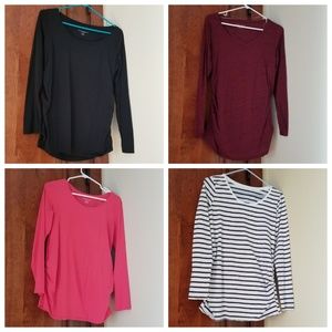 LOT of 4 Maternity Shirts